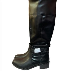 NWT St. Johns Bay “Douglas” Block Heel Riding Boots